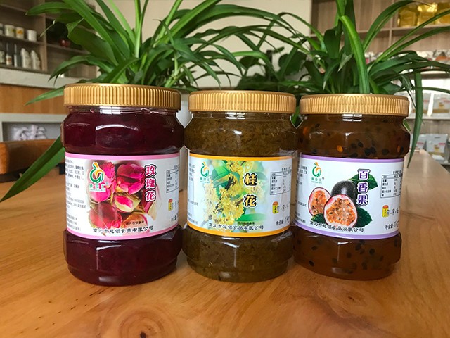 玫瑰花花茶、桂花花茶、百香果花茶