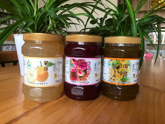 雪梨花茶、玫瑰花花茶、桂花花茶