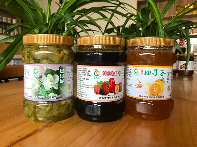 茉莉花花茶、桂圓紅棗花茶、柚子花茶